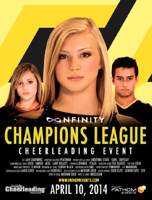 Nfinity champions league cheerleading event