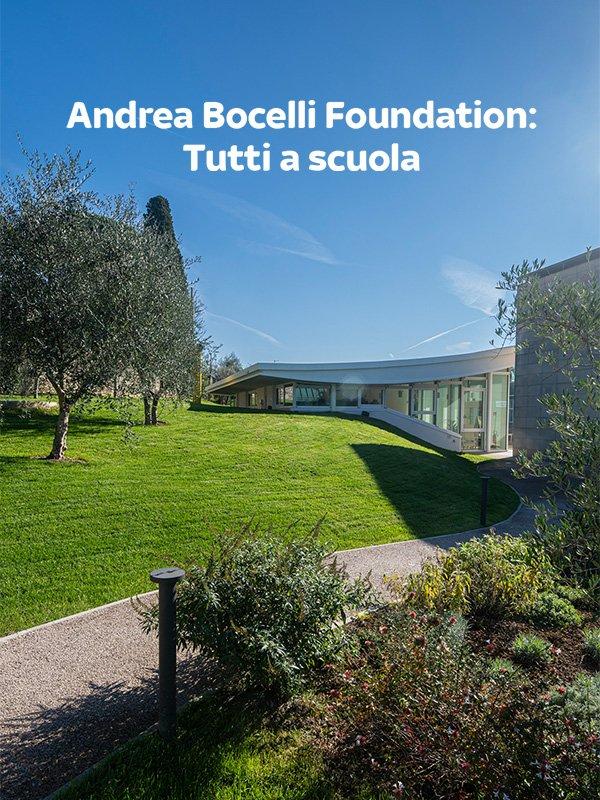 Andrea bocelli foundation: tutti a scuola