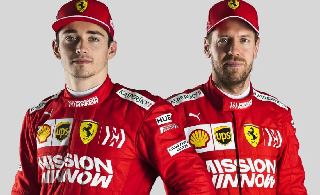 Che tempo che fa Ospiti  i piloti della Ferrari Vettel e Leclerc 2020x00