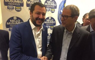 Quarta repubblica Ospite Matteo Salvini e Nello Musumeci 2020x00
